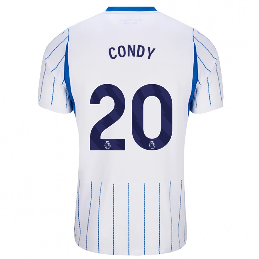 DanxenメンズChris Condy#20ドジャーブルー ホワイトアウェイシャツ2026/27ジャージーユニフォーム