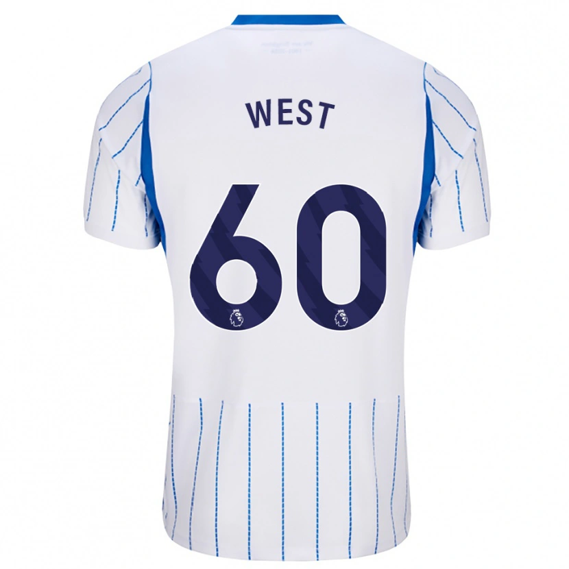 DanxenメンズAidan West#60ドジャーブルー ホワイトアウェイシャツ2026/27ジャージーユニフォーム