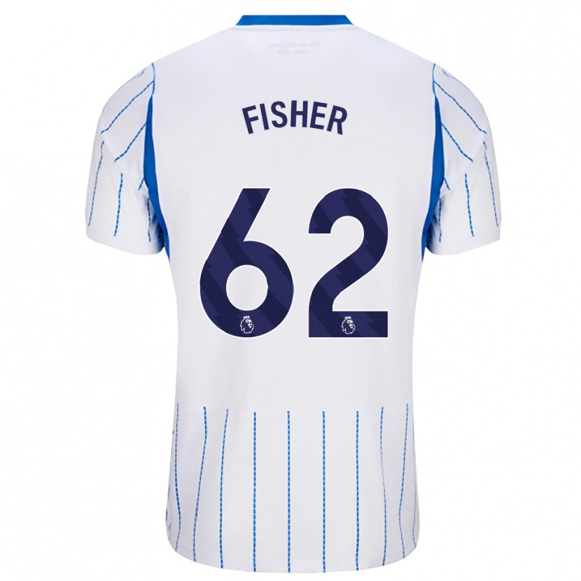 DanxenメンズHugo Fisher#62ドジャーブルー ホワイトアウェイシャツ2026/27ジャージーユニフォーム