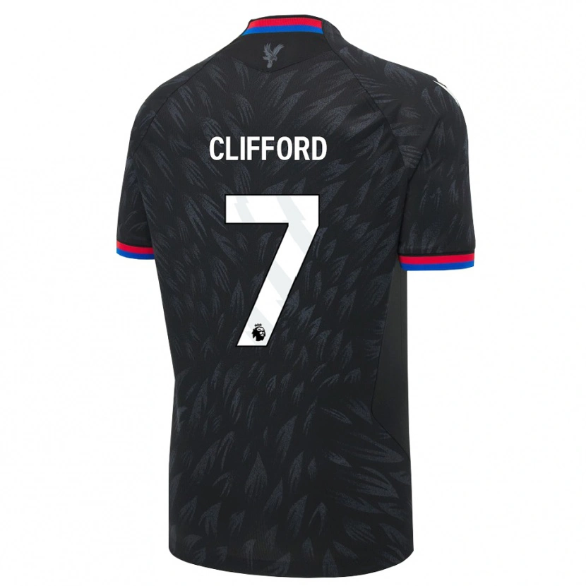 DanxenメンズCharley Clifford#7ブラック ブルー レッドアウェイシャツ2026/27ジャージーユニフォーム