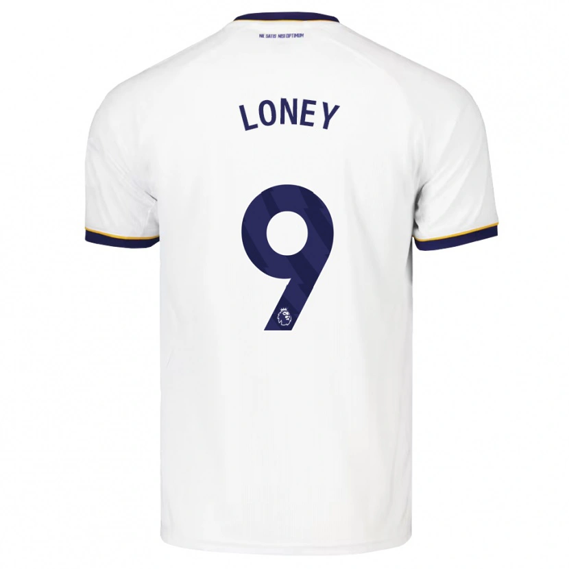 Danxenメンズセイラン・ロニー#9ミッドナイトブルー ホワイト イエローアウェイシャツ2026/27ジャージーユニフォーム