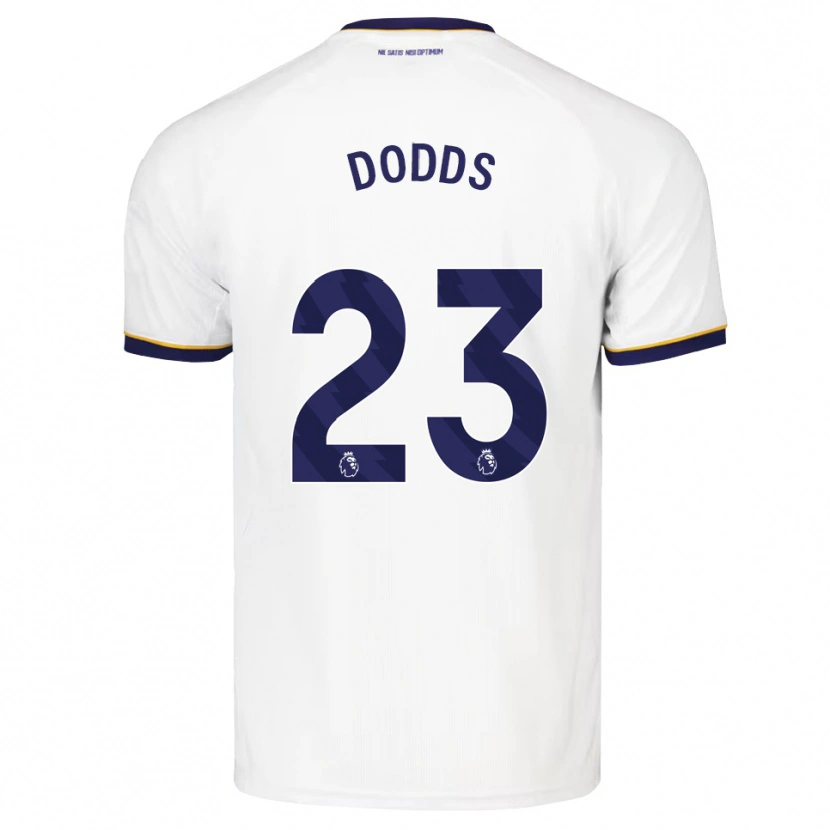 DanxenメンズJohn Dodds#23ミッドナイトブルー ホワイト イエローアウェイシャツ2026/27ジャージーユニフォーム