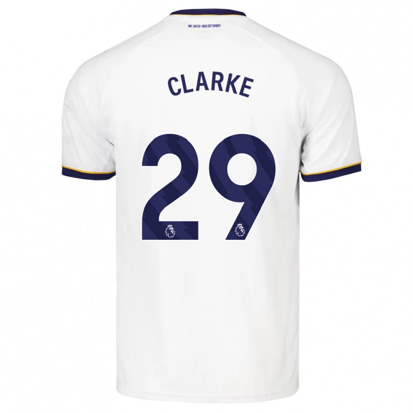 DanxenメンズAbbey Clarke#29ミッドナイトブルー ホワイト イエローアウェイシャツ2026/27ジャージーユニフォーム