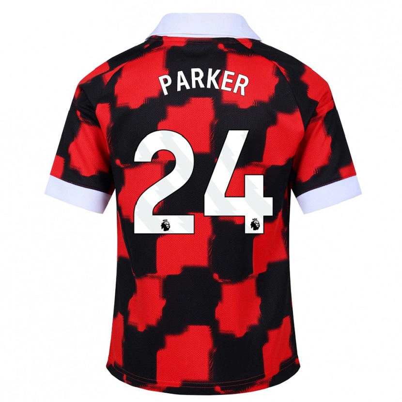 DanxenメンズBeau Parker#24レッド ホワイト ブラックアウェイシャツ2026/27ジャージーユニフォーム