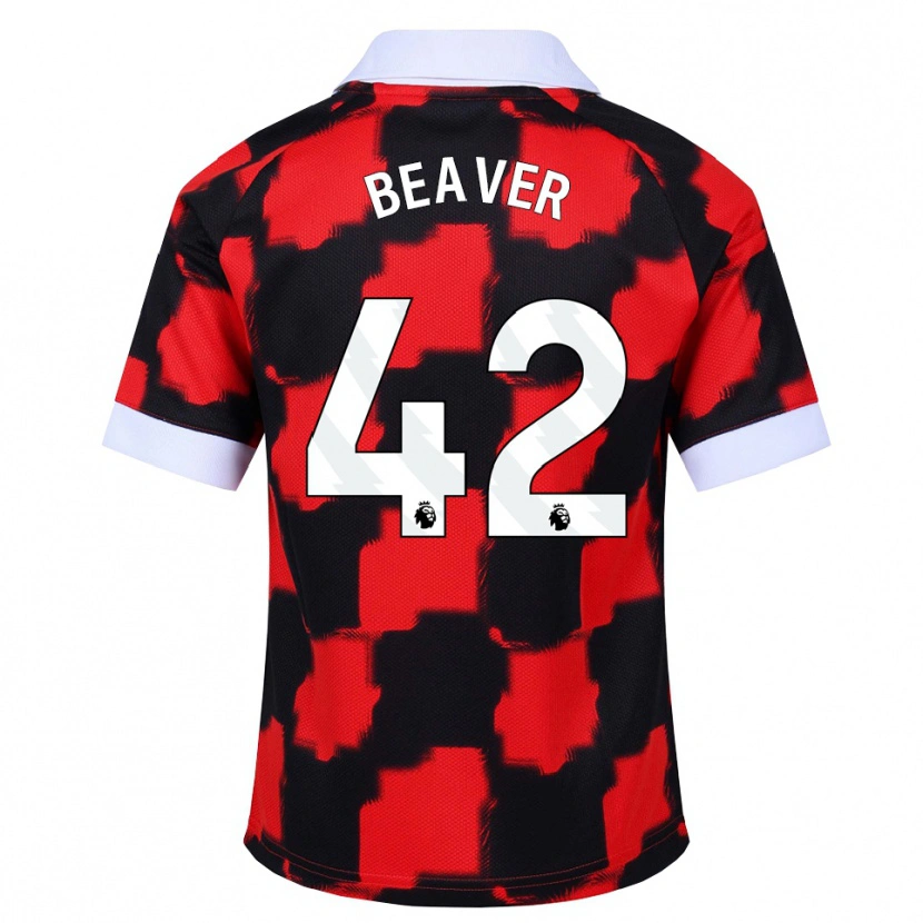 DanxenメンズCat Beaver#42レッド ホワイト ブラックアウェイシャツ2026/27ジャージーユニフォーム