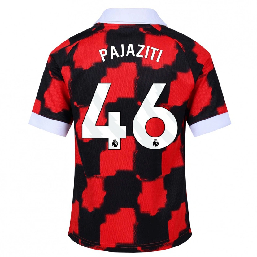 DanxenメンズAdrion Pajaziti#46レッド ホワイト ブラックアウェイシャツ2026/27ジャージーユニフォーム