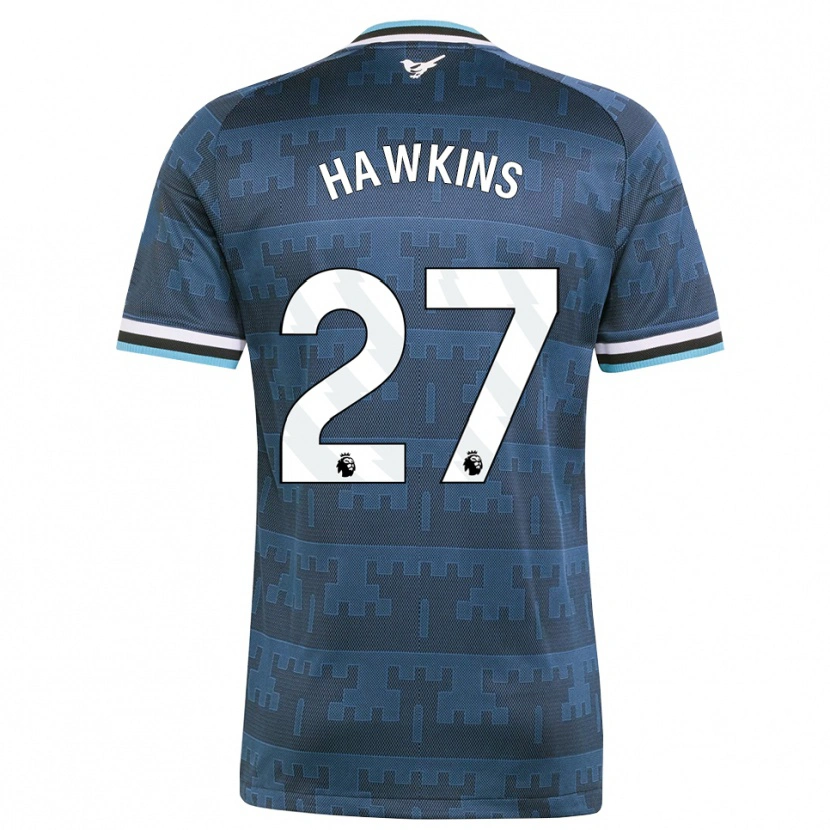 DanxenメンズHannah Hawkins#27イエロー ブラック ブルーアウェイシャツ2026/27ジャージーユニフォーム
