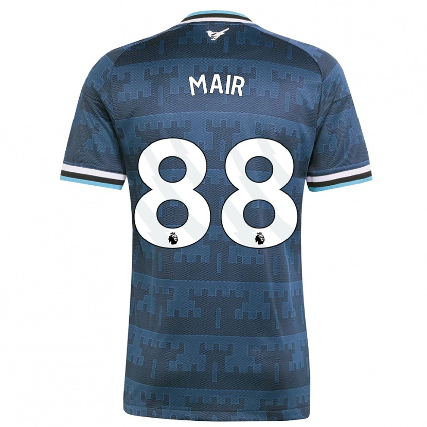 DanxenメンズGeorge Mair#88イエロー ブラック ブルーアウェイシャツ2026/27ジャージーユニフォーム