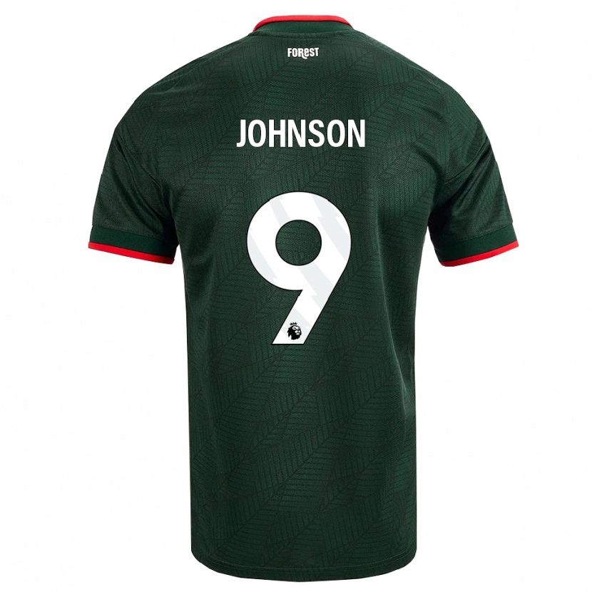 DanxenメンズMelissa Johnson#9ダークグリーン レッドアウェイシャツ2026/27ジャージーユニフォーム
