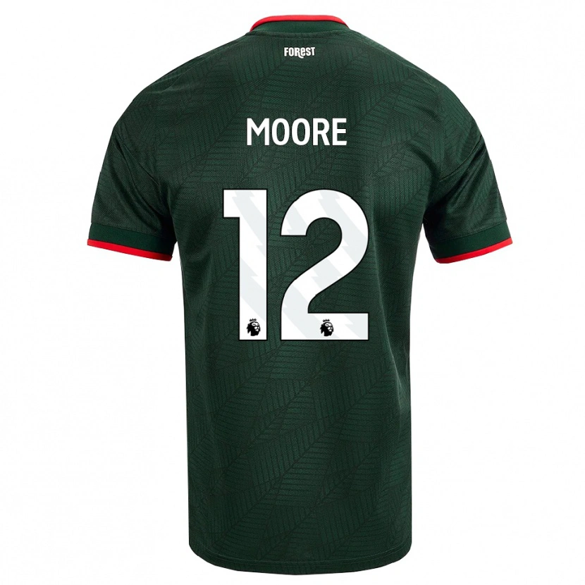DanxenメンズDaniel Moore#12ダークグリーン レッドアウェイシャツ2026/27ジャージーユニフォーム