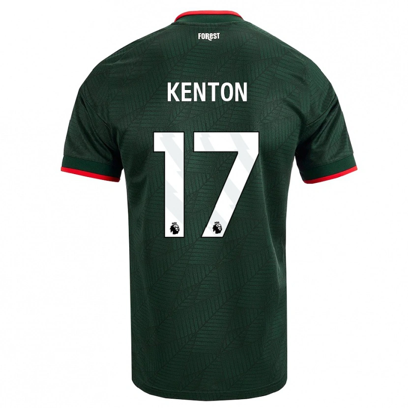 DanxenメンズKamai Kenton#17ダークグリーン レッドアウェイシャツ2026/27ジャージーユニフォーム