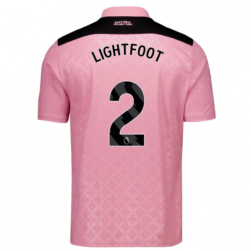 DanxenメンズArchie Lightfoot#2ライトピンク ブラックアウェイシャツ2026/27ジャージーユニフォーム