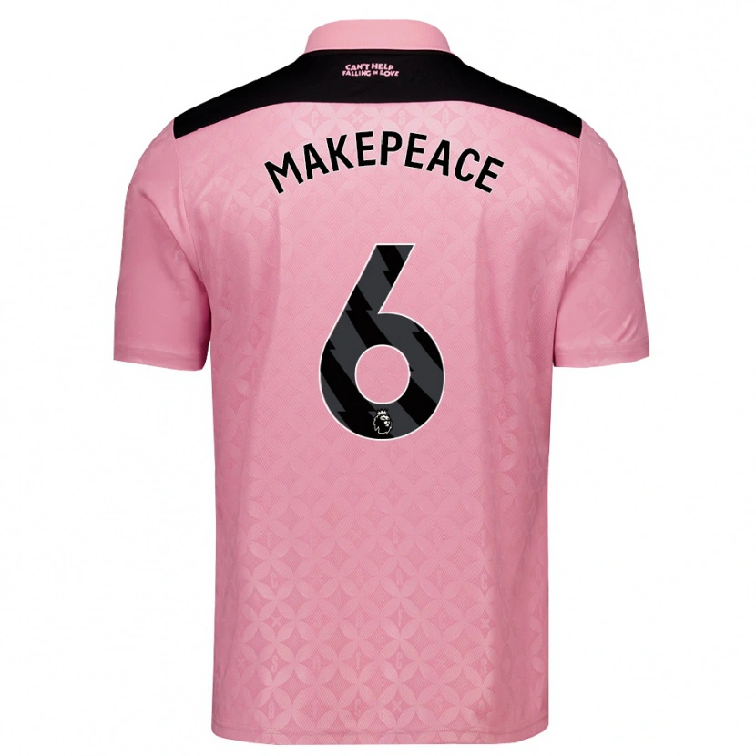 DanxenメンズJoe Makepeace#6ライトピンク ブラックアウェイシャツ2026/27ジャージーユニフォーム