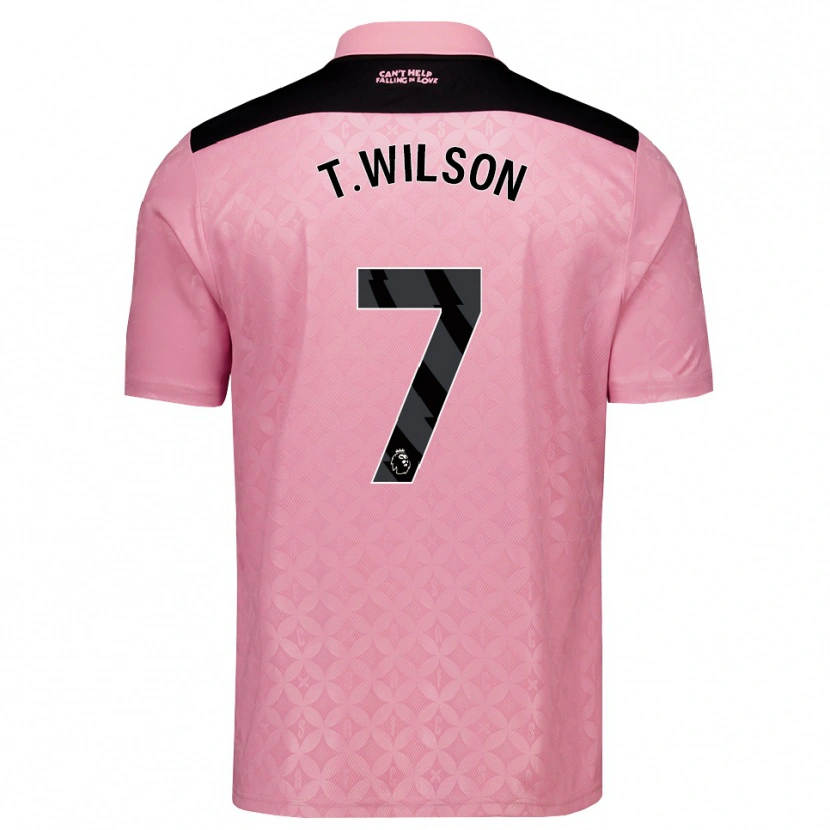 DanxenメンズTriziano Wilson#7ライトピンク ブラックアウェイシャツ2026/27ジャージーユニフォーム