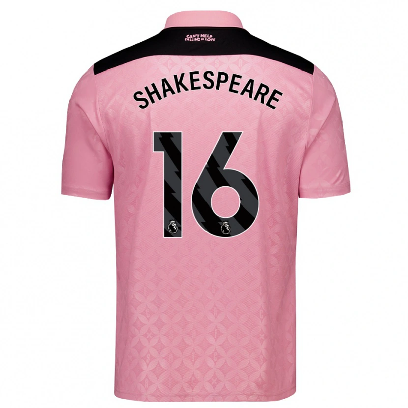 DanxenメンズCaleb Shakespeare#16ライトピンク ブラックアウェイシャツ2026/27ジャージーユニフォーム