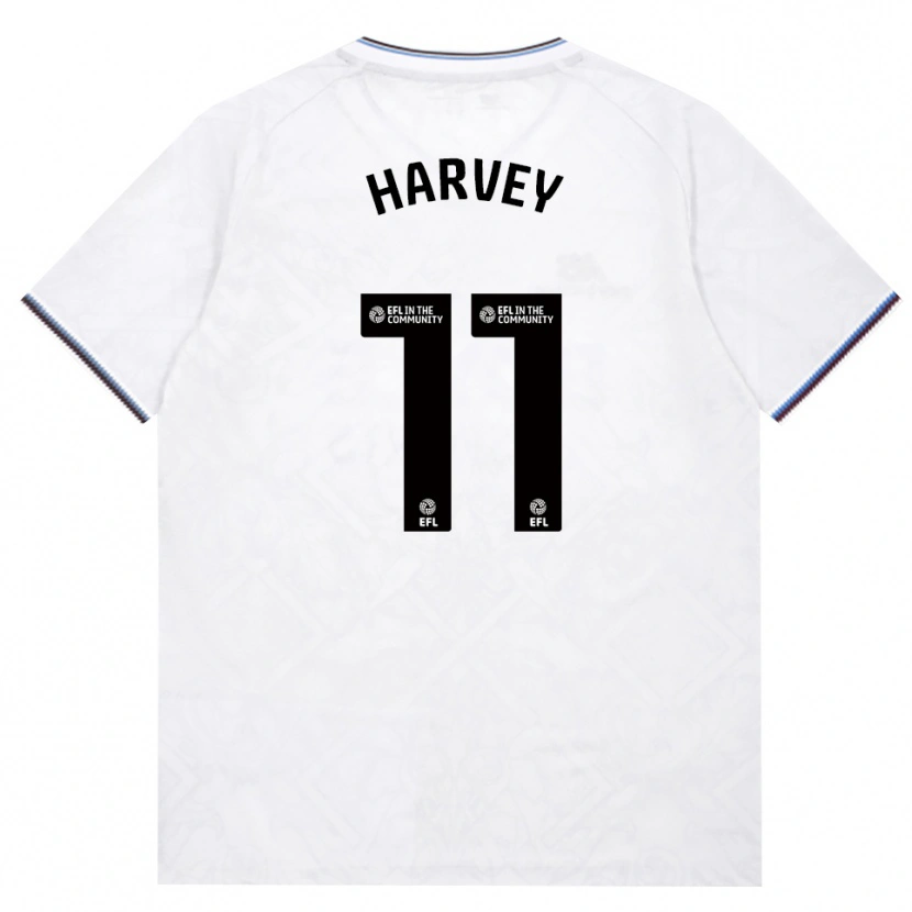 DanxenメンズRos Harvey#11バーガンディ ホワイトアウェイシャツ2026/27ジャージーユニフォーム