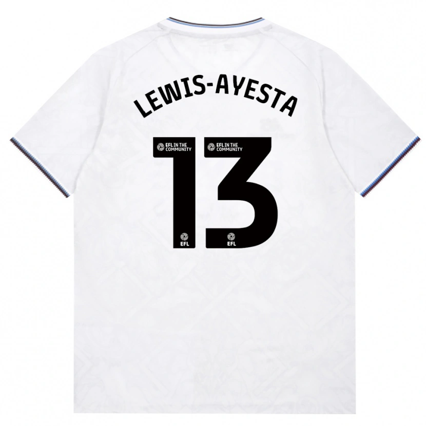 DanxenメンズFelix Lewis-Ayesta#13バーガンディ ホワイトアウェイシャツ2026/27ジャージーユニフォーム