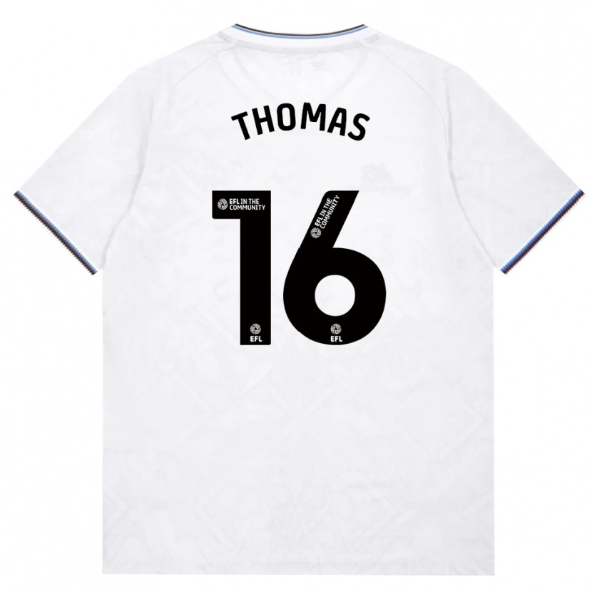 DanxenメンズIsaac Thomas#16バーガンディ ホワイトアウェイシャツ2026/27ジャージーユニフォーム