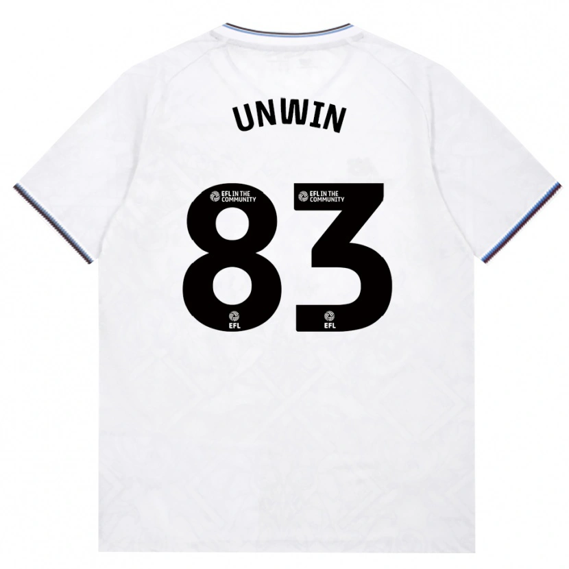DanxenメンズJonathan Unwin#83バーガンディ ホワイトアウェイシャツ2026/27ジャージーユニフォーム