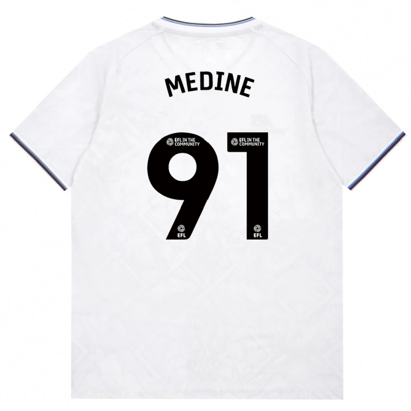 DanxenメンズJephthah Medine#91バーガンディ ホワイトアウェイシャツ2026/27ジャージーユニフォーム