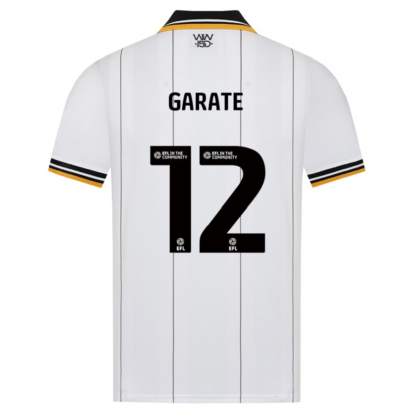 DanxenメンズJulian Garate#12オレンジ ホワイト ブラックアウェイシャツ2026/27ジャージーユニフォーム