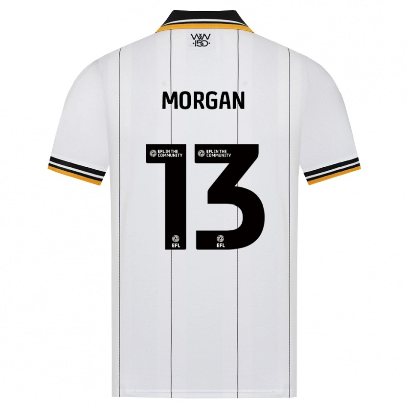 DanxenメンズBobby Morgan#13オレンジ ホワイト ブラックアウェイシャツ2026/27ジャージーユニフォーム
