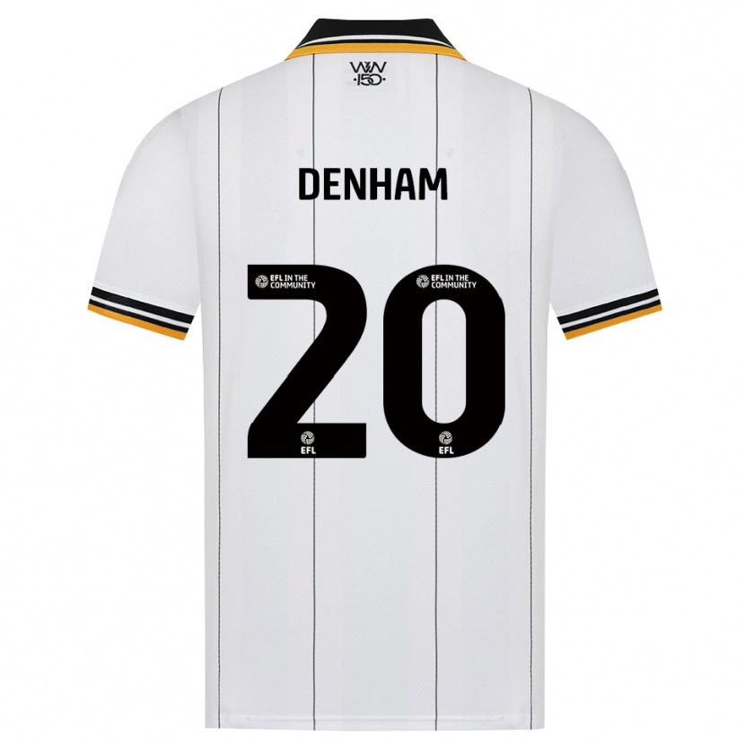 DanxenメンズAnia Denham#20オレンジ ホワイト ブラックアウェイシャツ2026/27ジャージーユニフォーム