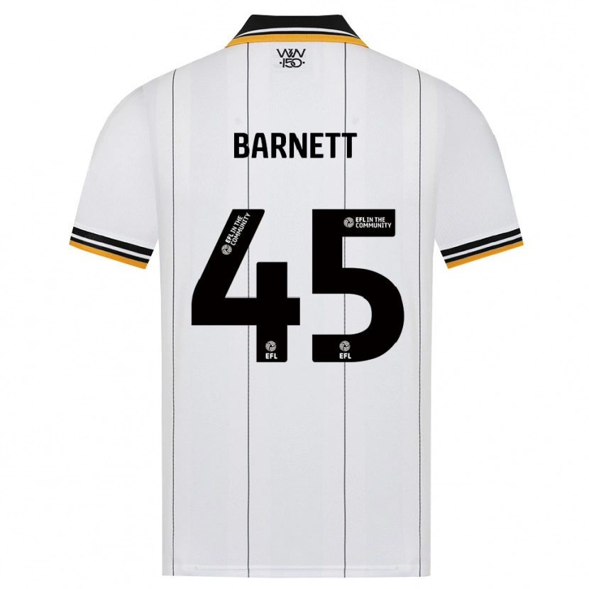 DanxenメンズTy Barnett#45オレンジ ホワイト ブラックアウェイシャツ2026/27ジャージーユニフォーム