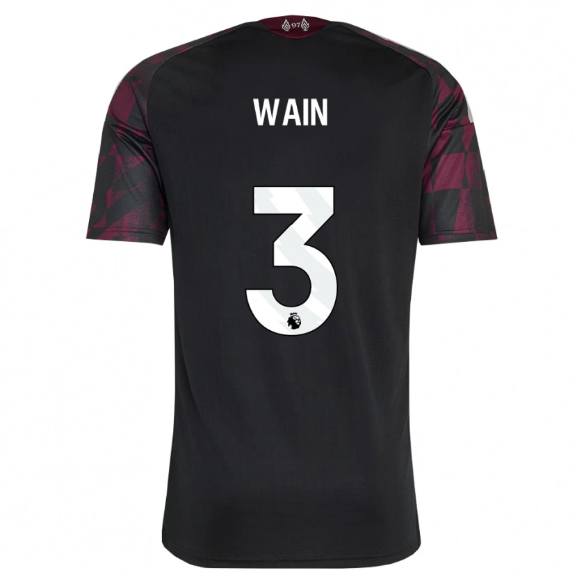 DanxenメンズCian Wain#3ブラック ホワイト パープルサードユニフォームシャツ2026/27ジャージーユニフォーム