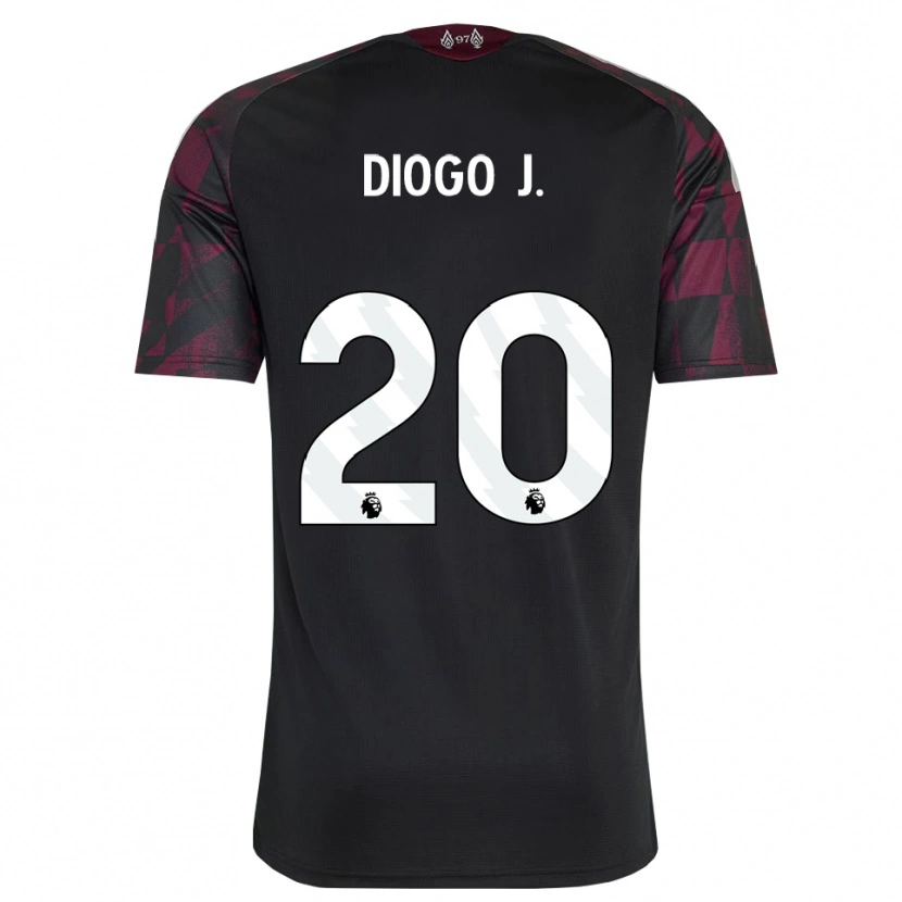 Danxenメンズディオゴ・ジョッタ#20ブラック ホワイト パープルサードユニフォームシャツ2026/27ジャージーユニフォーム