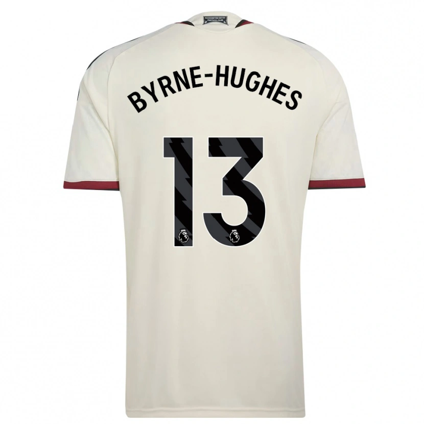 DanxenメンズCameron Byrne-Hughes#13ベージュ ブラック レッドサードユニフォームシャツ2026/27ジャージーユニフォーム