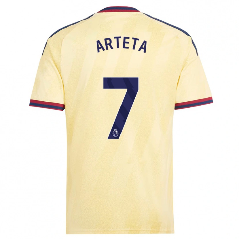 DanxenメンズGabriel Arteta#7ライトイエロー ミッドナイトブルーサードユニフォームシャツ2026/27ジャージーユニフォーム