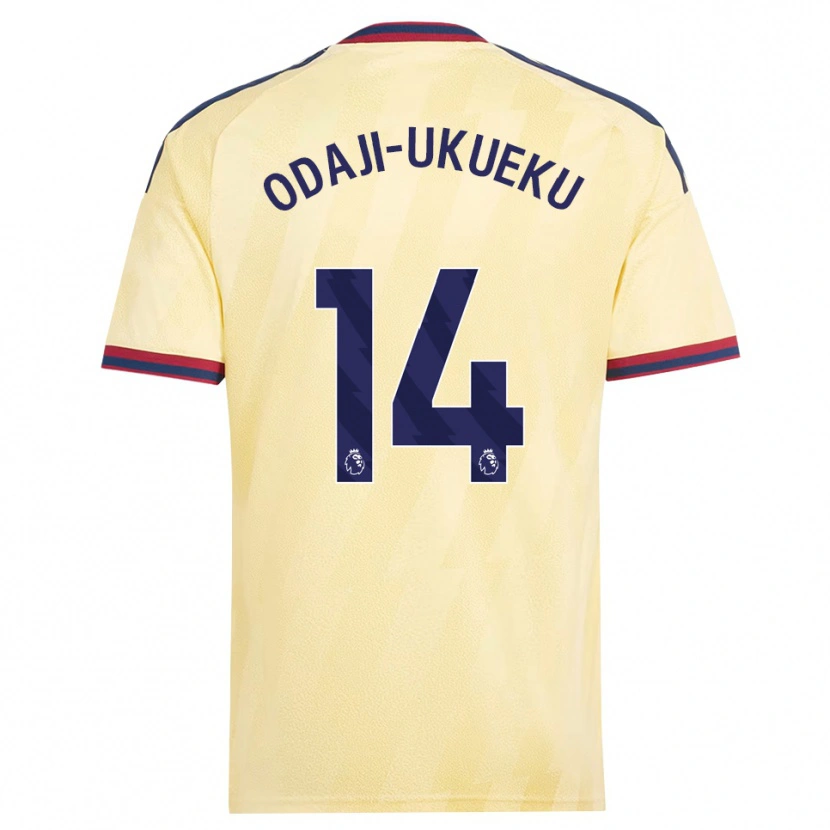 DanxenメンズTheo Odaji-Ukueku#14ライトイエロー ミッドナイトブルーサードユニフォームシャツ2026/27ジャージーユニフォーム