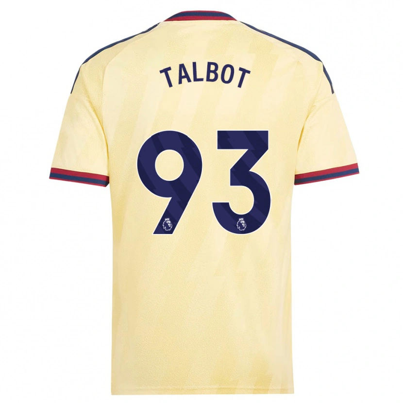 DanxenメンズJack Talbot#93ライトイエロー ミッドナイトブルーサードユニフォームシャツ2026/27ジャージーユニフォーム