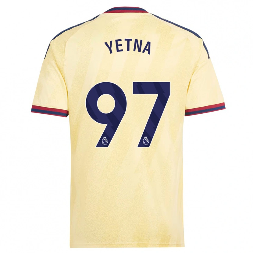 DanxenメンズMikael Yetna#97ライトイエロー ミッドナイトブルーサードユニフォームシャツ2026/27ジャージーユニフォーム