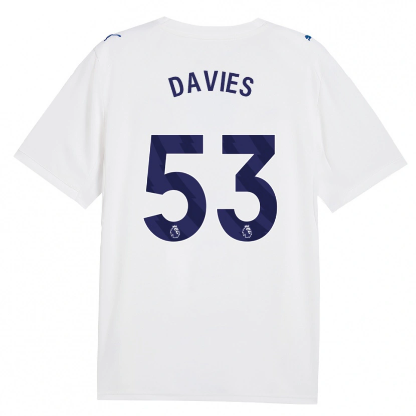 DanxenメンズMayzee Davies#53ネイビー ホワイトサードユニフォームシャツ2026/27ジャージーユニフォーム