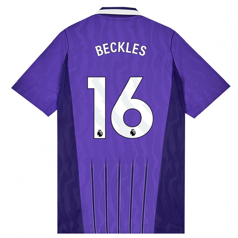DanxenメンズZion Beckles#16パープル ホワイトサードユニフォームシャツ2026/27ジャージーユニフォーム