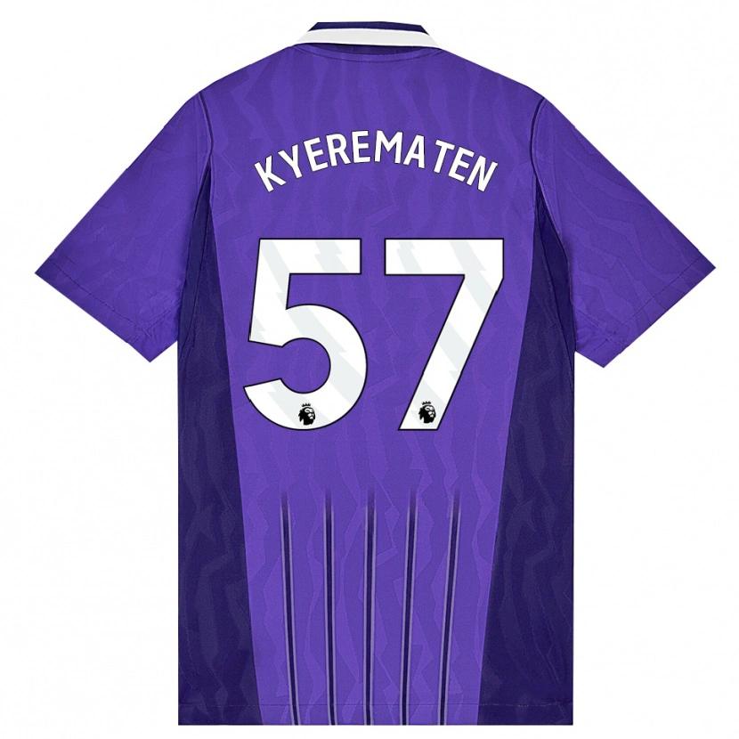 DanxenメンズRio Kyerematen#57パープル ホワイトサードユニフォームシャツ2026/27ジャージーユニフォーム