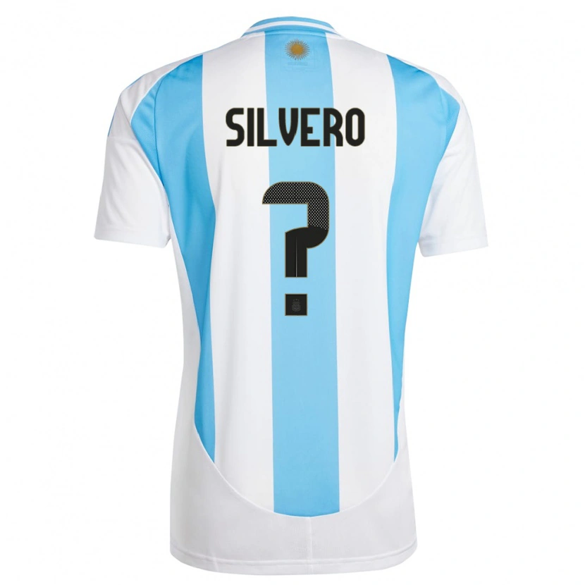 DanxenキッズアルゼンチンThiago Silvero#0白青ホームシャツ24-26ジャージーユニフォーム