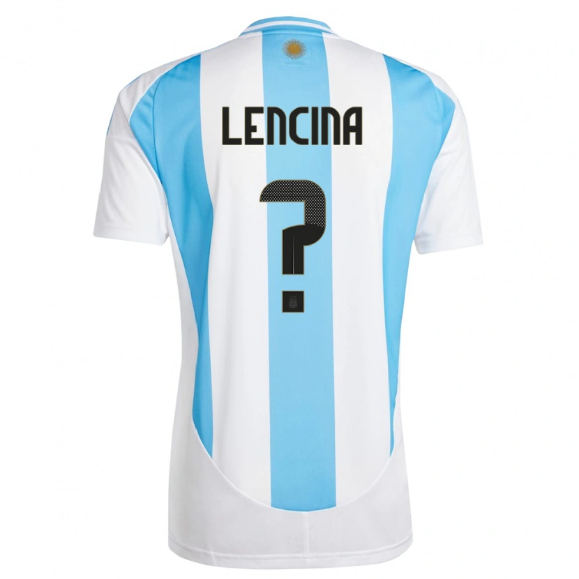 DanxenキッズアルゼンチンSantiago Lencina#0白青ホームシャツ24-26ジャージーユニフォーム