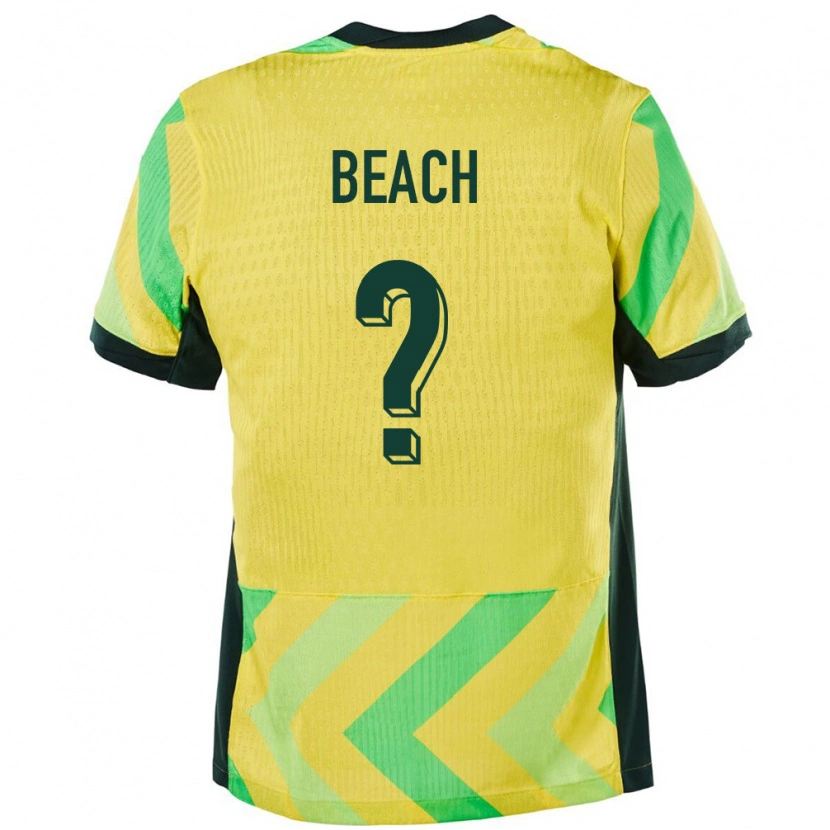 DanxenキッズオーストラリアPatrick Beach#0金色ホームシャツ24-26ジャージーユニフォーム