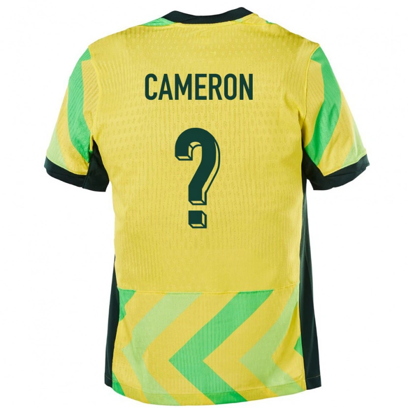 DanxenキッズオーストラリアJesse Cameron#0金色ホームシャツ24-26ジャージーユニフォーム