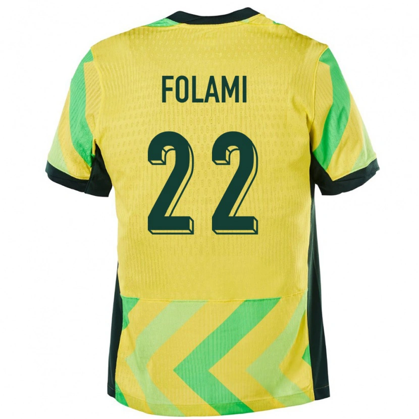 Danxenキッズオーストラリアベン・フォラミ#22金色ホームシャツ24-26ジャージーユニフォーム