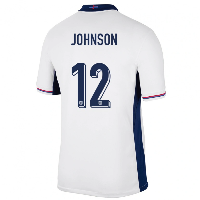 Danxenキッズイングランドジョー・ジョンソン#12白ホームシャツ24-26ジャージーユニフォーム