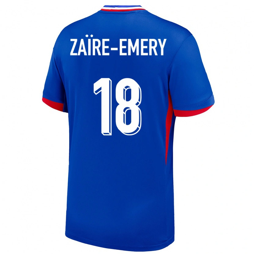 Danxenキッズフランスウォーレン・ザイール・エメリ#18青ホームシャツ24-26ジャージーユニフォーム