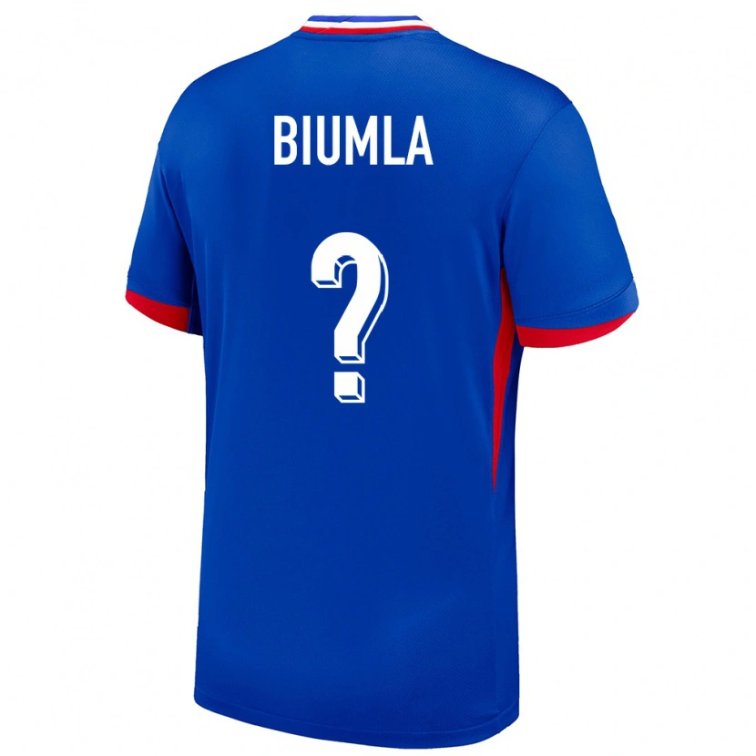 DanxenキッズフランスEmmanuel Biumla#0青ホームシャツ24-26ジャージーユニフォーム