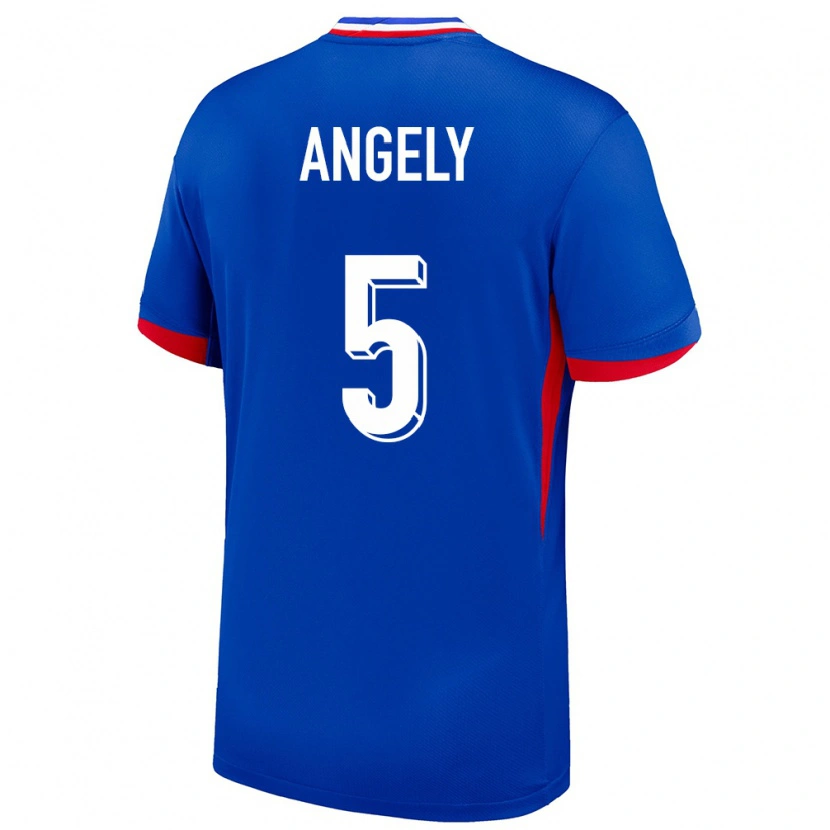 DanxenキッズフランスMathys Angély#5青ホームシャツ24-26ジャージーユニフォーム