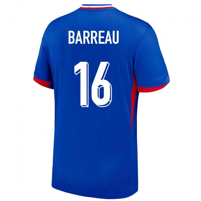 DanxenキッズフランスAxel Barreau#16青ホームシャツ24-26ジャージーユニフォーム