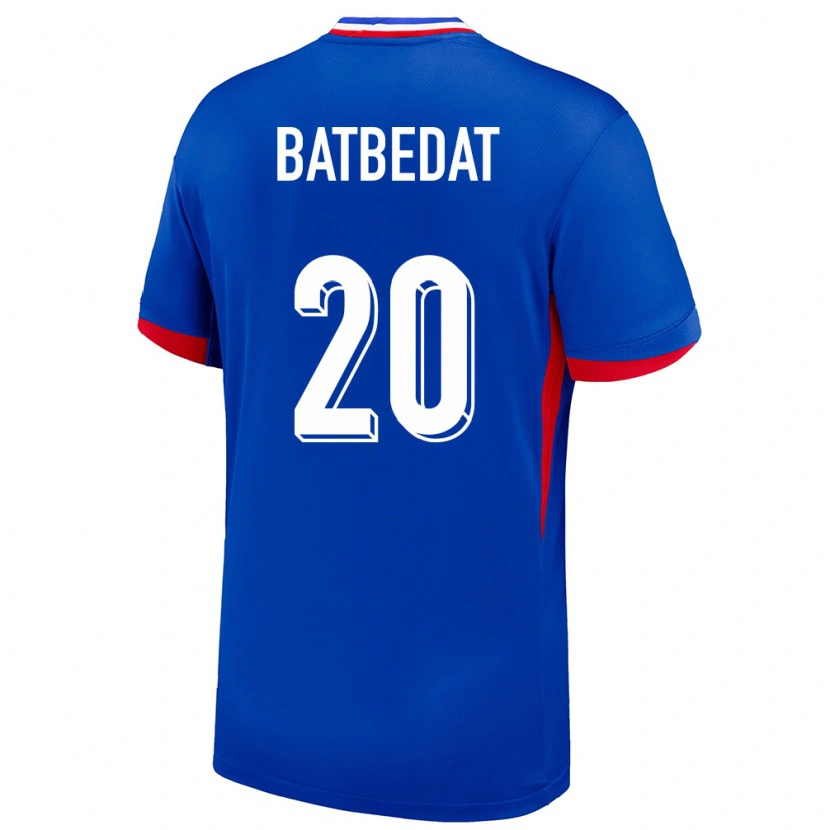 DanxenキッズフランスLucas Batbedat#20青ホームシャツ24-26ジャージーユニフォーム