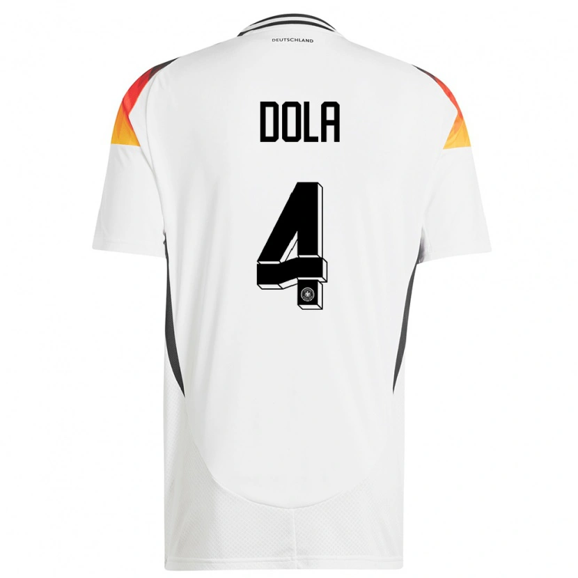 DanxenキッズドイツIgor Dola#4白ホームシャツ24-26ジャージーユニフォーム